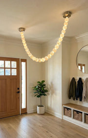 Liora Beaded Alabaster Swag Chandelier