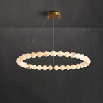 Pearl Alabaster Necklace Round Chandelier
