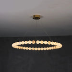Pearl Alabaster Necklace Round Chandelier