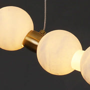 Pearl Alabaster Necklace Round Chandelier