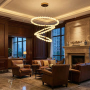 Pearl Alabaster Necklace Round Chandelier