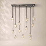 Perlina Glass Rectangular Chandelier 36