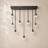 Perlina Glass Rectangular Chandelier 36