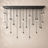 Perlina Glass Rectangular Chandelier 54