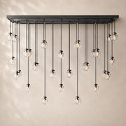 Perlina Glass Rectangular Chandelier 54