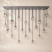Perlina Glass Rectangular Chandelier 54