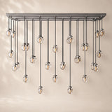 Perlina Glass Rectangular Chandelier 72