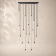 Perlina Glass Rectangular Chandelier 72