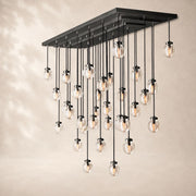 Perlina Glass Rectangular Chandelier 72