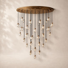 Perlina Glass Round Chandelier 22