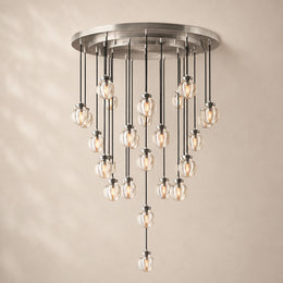 Perlina Glass Round Chandelier 38