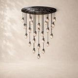 Perlina Glass Round Chandelier 48