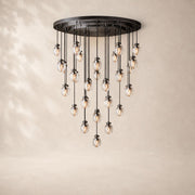 Perlina Glass Round Chandelier 48