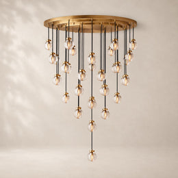 Perlina Glass Round Chandelier 48