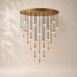 Perlina Glass Round Chandelier 60