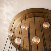 Perlina Glass Round Chandelier 60