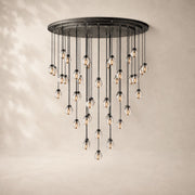 Perlina Glass Round Chandelier 60