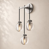 Perlina Glass Triple Wall Sconce