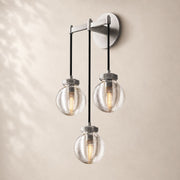 Perlina Glass Triple Wall Sconce