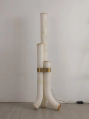 Piped Alabaster Floor Lamp — image 19