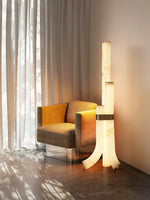 Piped Alabaster Floor Lamp — image 9