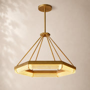 Plavora Crystal Hexagonal Chandelier 36