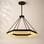 Plavora Crystal Hexagonal Chandelier 36