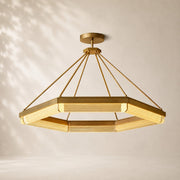 Plavora Crystal Hexagonal Chandelier 48