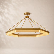 PlavoraCrystal Hexagonal Chandelier 60