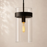 Viremont Modern Clear Glass Cord Pendant Light 5“D