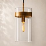 Viremont Modern Clear Glass Cord Pendant Light 5“D