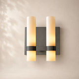 Viremont Double Milk Glass Sconce 12
