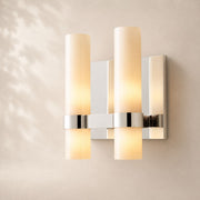 Viremont Double Milk Glass Sconce 12