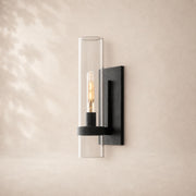 Viremont Modern Clear Glass Outdoor Wall Sconce 18