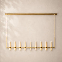 Viremont Modern Linear Clear Glass Chandelier 72