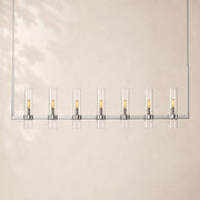 Viremont Modern Linear Clear Glass Chandelier 59
