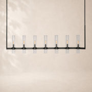 Viremont Modern Linear Clear Glass Chandelier 59