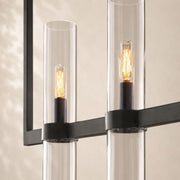 Viremont Modern Linear Clear Glass Chandelier 59