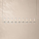 Viremont Modern Linear Clear Glass Chandelier 72