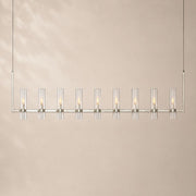 Viremont Modern Linear Clear Glass Chandelier 72