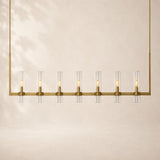 Viremont Modern Linear Clear Glass Chandelier 72