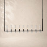 Viremont Modern Linear Clear Glass Chandelier 72