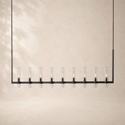 Viremont Modern Linear Clear Glass Chandelier 72