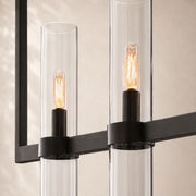 Viremont Modern Linear Clear Glass Chandelier 72