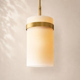 Viremont Modern Milk Glass Rod Pendant Light 12”D