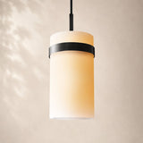 Viremont Modern Milk Glass Rod Pendant Light 12”D