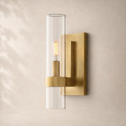 Viremont Modern Clear Glass Wall Sconce 12