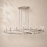 Viremont Modern Round Clear Glass Chandelier 60“D