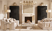 Viremont Modern Round Clear Glass Chandelier 60“D