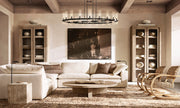 Viremont Modern Round Clear Glass Chandelier 60“D